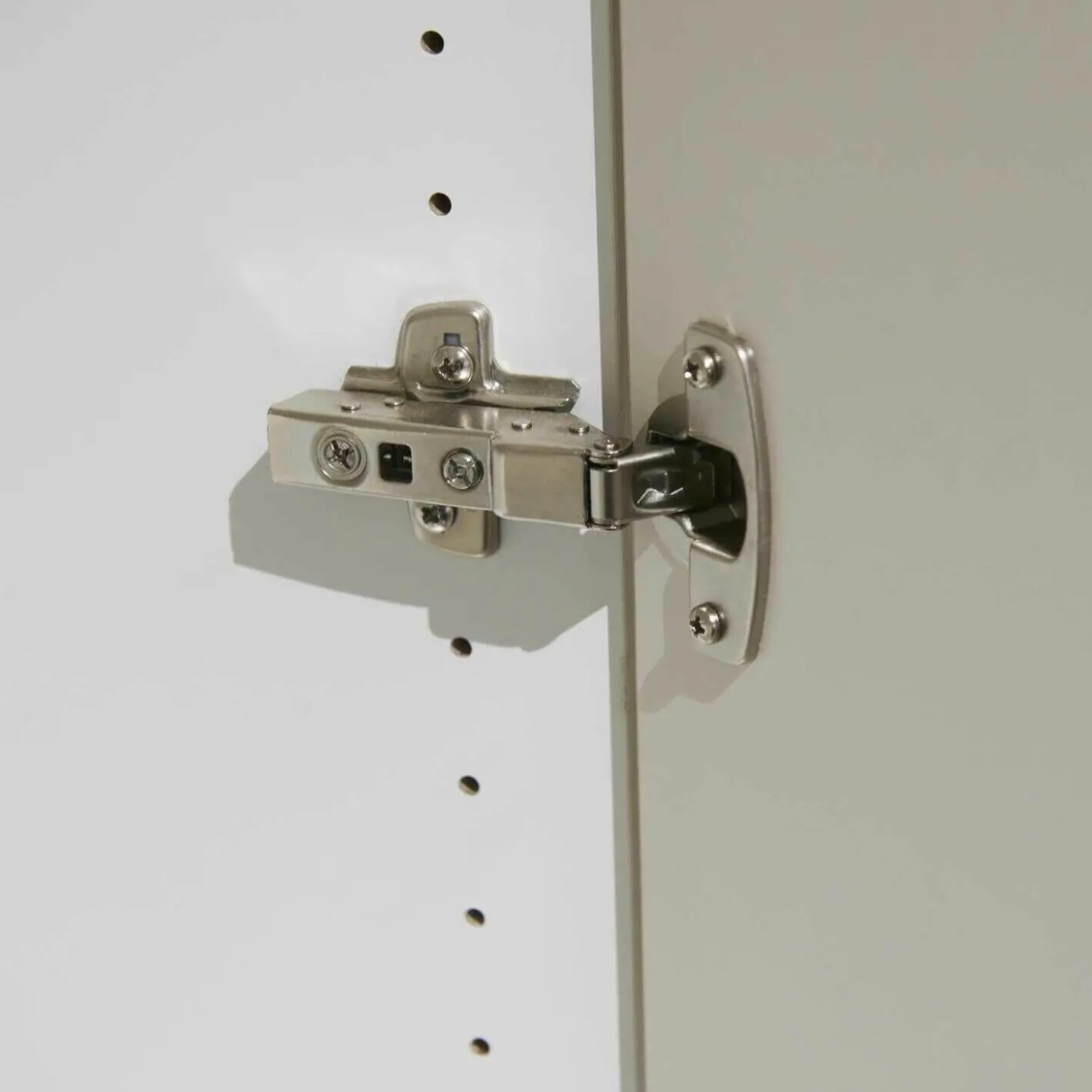 Drehtüreneckkombination Mondo Amado Lack Weiß Lack Sand mit Spiegel