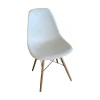 Eames Plastic Sidechair DSW Sitzschale Kunststoff Weiß Gestell Ahorn Geölt