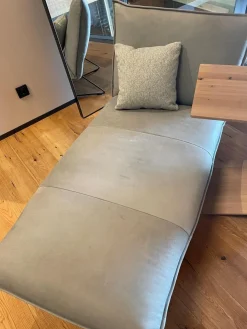 Earl Lounge Liege Leder Aurula Nordic Blue Blau