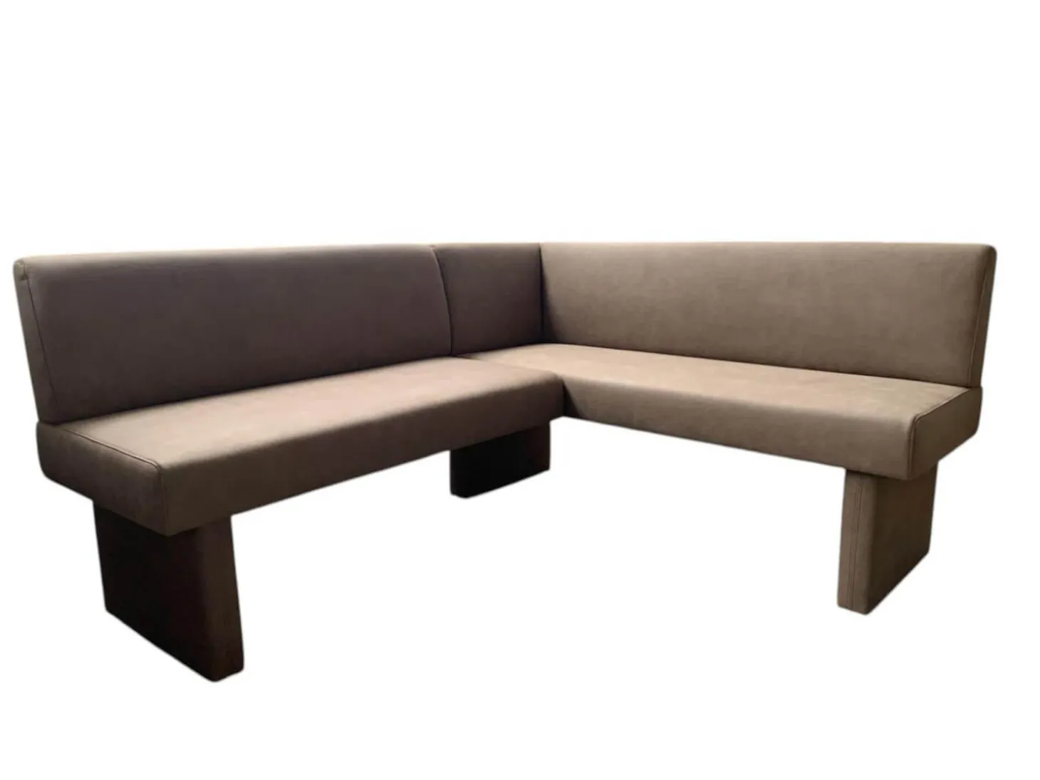 Eckbank 4195 Lederoptik Nougat Braun Gestell Lederoptik Nougat