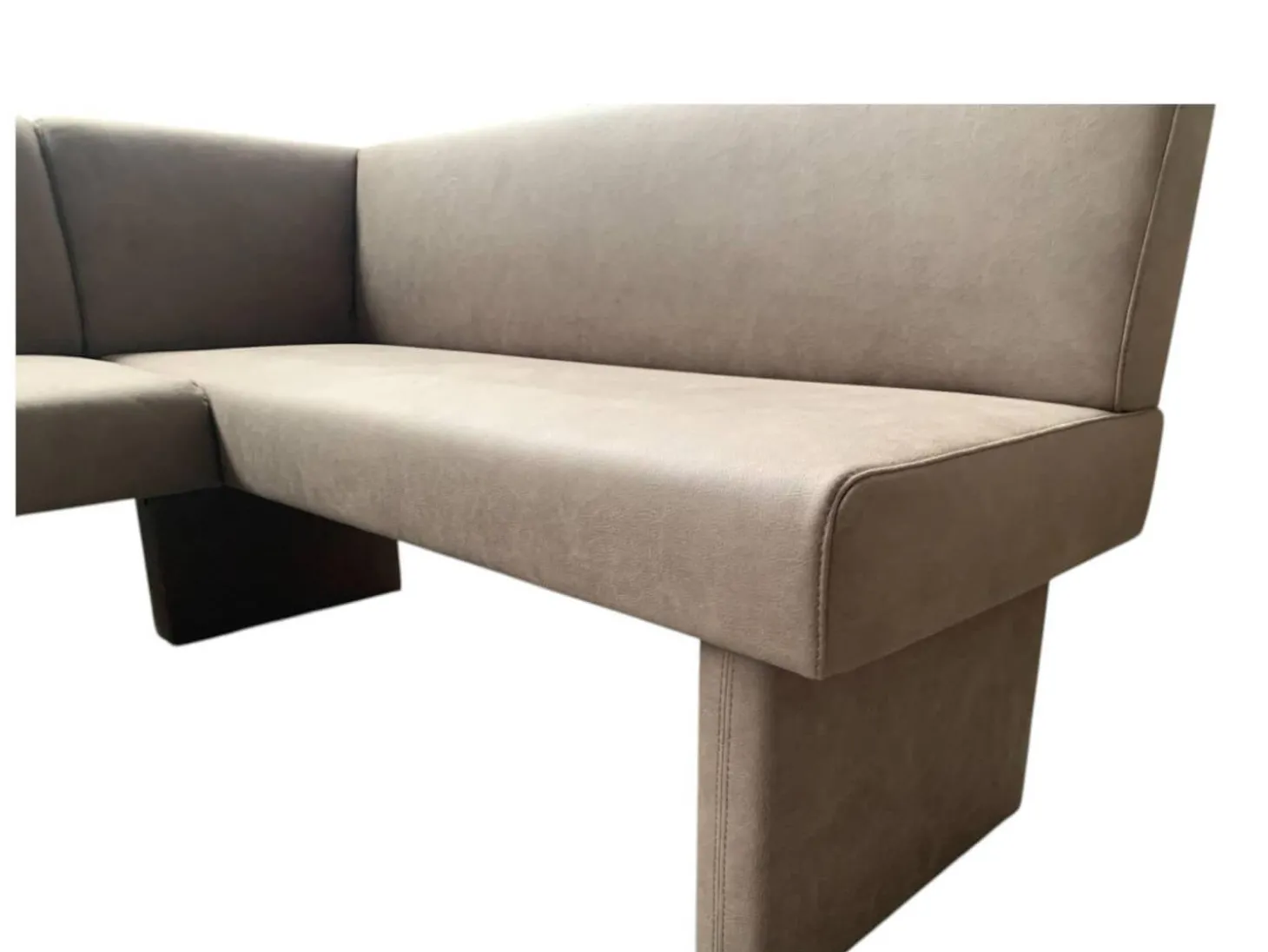 Eckbank 4195 Lederoptik Nougat Braun Gestell Lederoptik Nougat