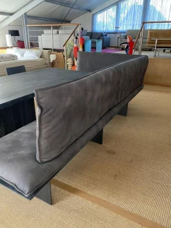 Eckbank Sequoia Leder Comoscio 10 Grau