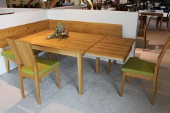 Eckbankgruppe Tisch Risseiche Samtöl 1 Eckbank 2 Stühle