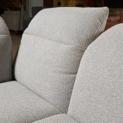 Eckgarnitur Calmo Bezug 13 Aquaclean Cosmo Kufe Schwarz Matt Inklusive Motorischer Fußstütze