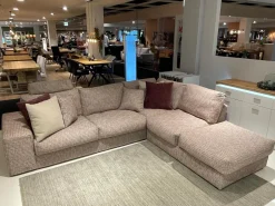 Eckgarnitur SO Dallas PL OTR Stoff Be Trendy 1673 Rose Rot Braun Inklusive Kissen