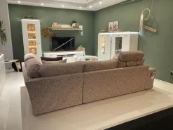 Eckgarnitur SO Dallas PL OTR Stoff Be Trendy 1673 Rose Rot Braun Inklusive Kissen