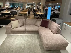 Eckgarnitur SO Dallas PL OTR Stoff Be Trendy 1673 Rose Rot Braun Inklusive Kissen