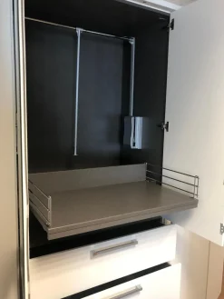 Eckschrank Horizont 10 Polarweiß Innen Leinenoptik