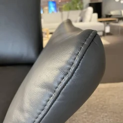 Ecksofa 1928 Leder 31 Longlife Moor Fuß Edelstahloptik