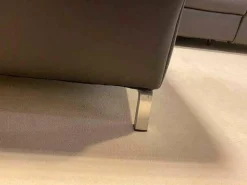 Ecksofa 1510 Leder Longlife Caffee 2 Sitze elektrisch verstellbar