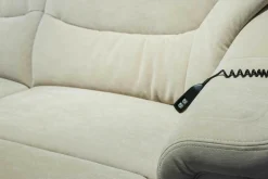 Ecksofa 1951 Stoff Nuvano Sand Beige Relaxfunktion