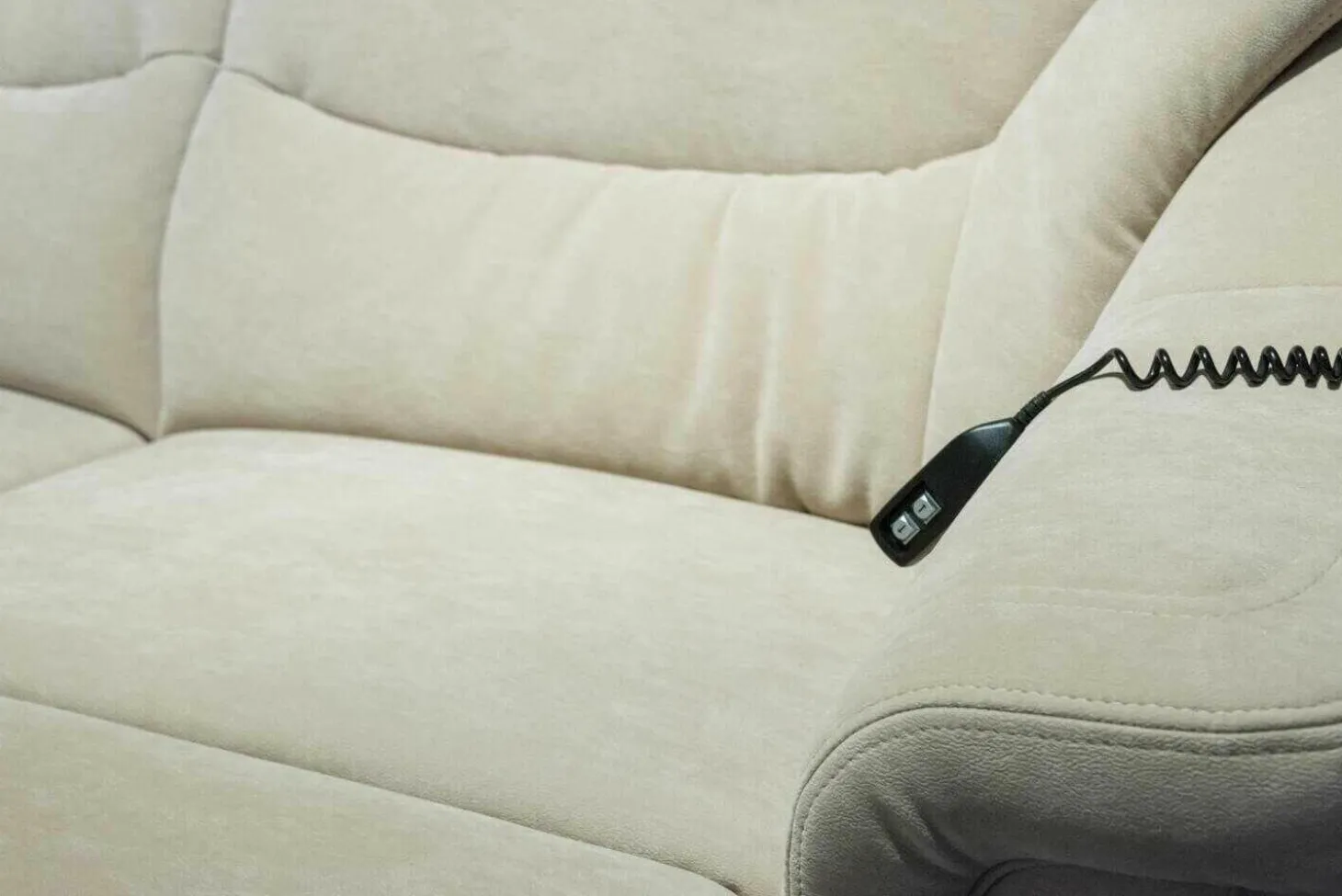 Ecksofa 1951 Stoff Nuvano Sand Beige Relaxfunktion