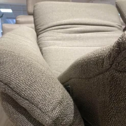 Ecksofa 1924 Stoff Q2 Fashion Rauch Grau Füße Aluminium Mit Elektrischen Verstellungen