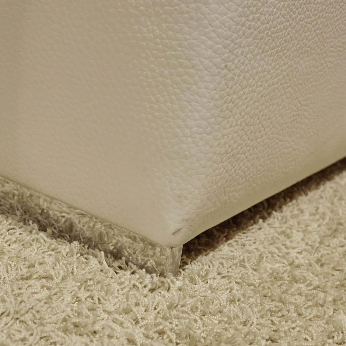 Ecksofa Alba Leder Volume 5622 44 Weiß Mit Kopfstütze