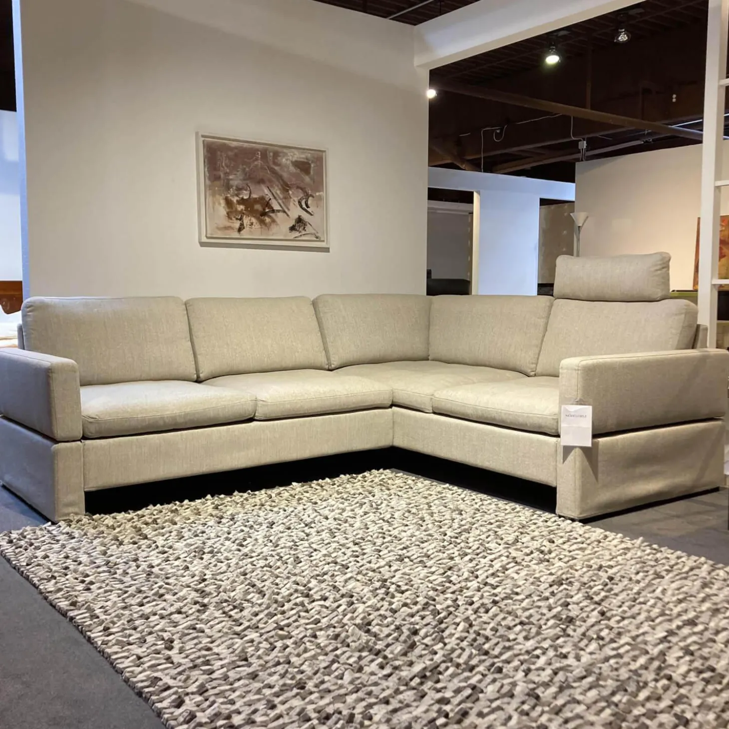 Ecksofa Alba Stoff 3360 Beige Mit Klappbaren Armteilen