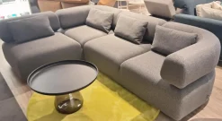 Ecksofa All Together Stoff 44 0093 Grau mit 4 Kissen