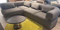 Ecksofa All Together Stoff 44 0093 Grau mit 4 Kissen