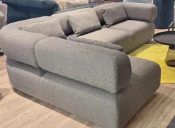 Ecksofa All Together Stoff 44 0093 Grau mit 4 Kissen