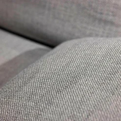 Ecksofa Andria Stoff Kairo 90 Grau Eiche Dunkel Geräuchert Mit Holzablage