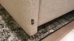 Ecksofa Arloth High Bezug Stoff Plaza 003 Beige Grau Gestell Leder Braun Orange Füße Schwarz Metall Inklusive Poufs Und Couchtische