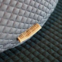 Ecksofa Aztec 2,5-Sitzer Stoff Kvadrat Mosaic 972 Blaugrün