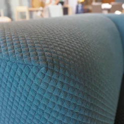 Ecksofa Aztec 2,5-Sitzer Stoff Kvadrat Mosaic 972 Blaugrün