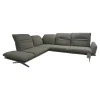 Ecksofa Calmo Stoff 13 Educa 93 Sitz Polyschaum M-Kufe Nickel Satiniert