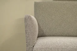 Ecksofa Cara Stoff Weißgrau 26.202 mit Holz-Ablage Schwenkbar