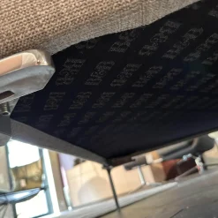 Ecksofa Charles Stoff Esopo 2522151 Hellgrau Füße Aluminium Poliert mit Kissen