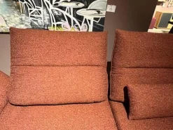 Ecksofa Ciao Bezug 16 Luando Rostbraun Rot Kupfer Braun Füße Metall Schwarz Pulverbeschichtet Mit Verstellungen Inklusive 2 Nierenkissen