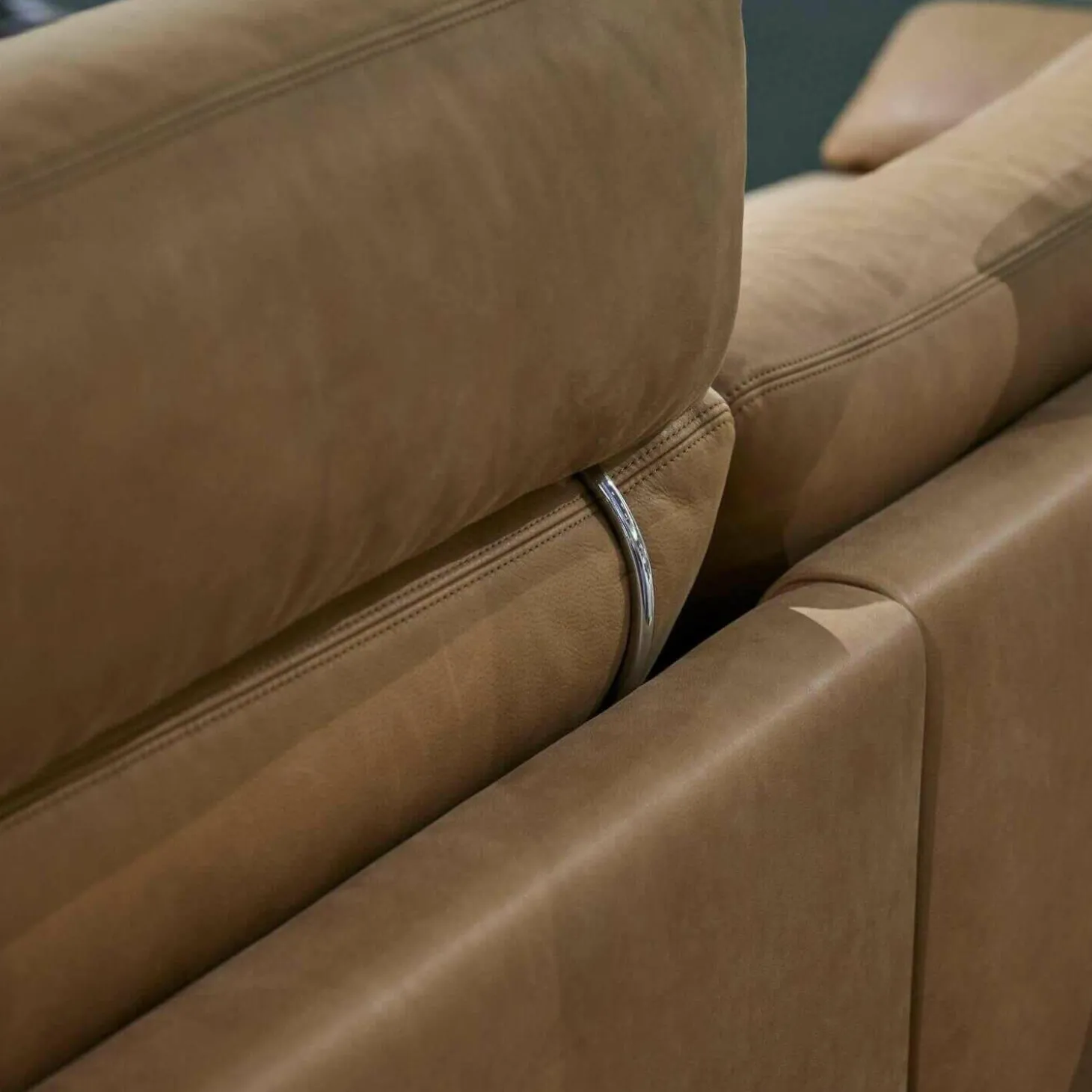 Ecksofa CL 960 Leder 390.850 Tabac Braun Kufe HG