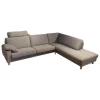Ecksofa Classics CL500 Stoff 18 2022.80 Grau mit Kopfstütze