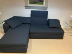 Ecksofa Clip Stoff 69 Blau mit Schlaffunktion