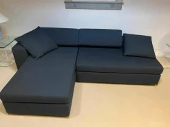 Ecksofa Clip Stoff 69 Blau mit Schlaffunktion