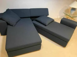Ecksofa Clip Stoff 69 Blau mit Schlaffunktion