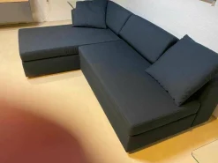 Ecksofa Clip Stoff 69 Blau mit Schlaffunktion