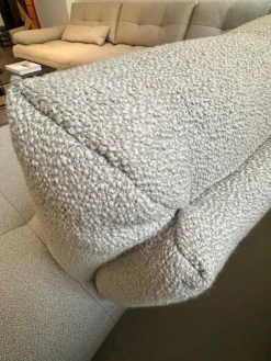 Ecksofa Comodo Stoff Crumble Silky 61 Beige Metallfuß Anthrazit Pulverbeschichtet Inklusive Kissen