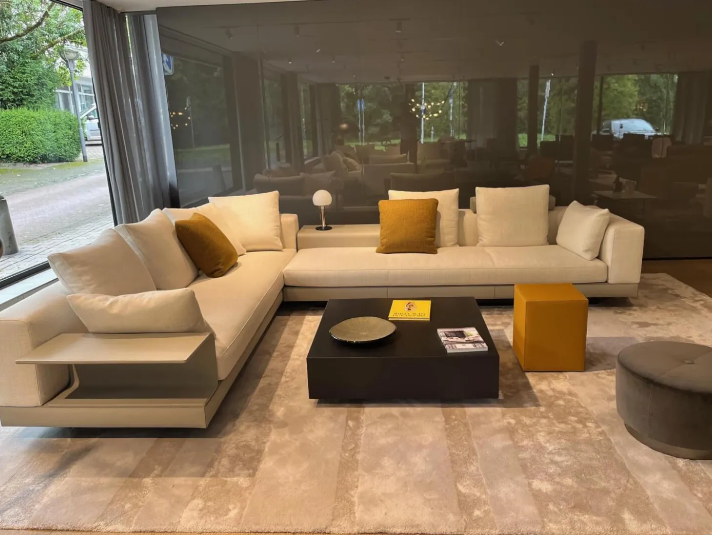 Ecksofa Connery Stoff Bright 01 Bianco Cat. H Weiß