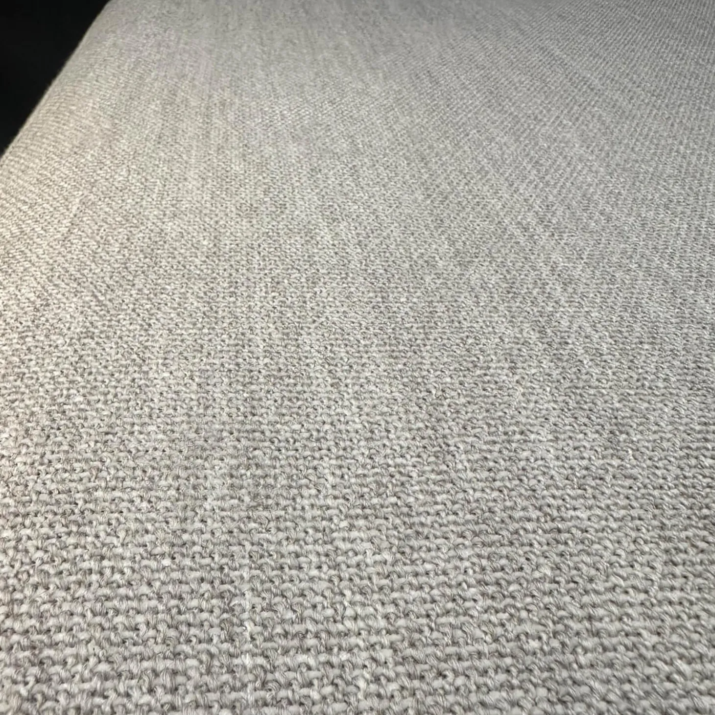 Ecksofa Conseta Bezug Stoff 8081 Muschel Grau Schmalfüße Anthrazit inklusive Kopfstütze