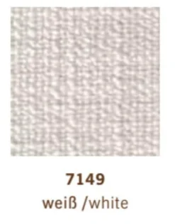 Ecksofa Conseta Bodenfrei Stoff 7149 Weiß Schmalfüße F04 Feinstruktur Stahl Mit Filtgleiter