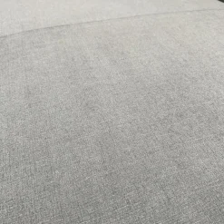 Ecksofa Conseta Stoff 8159 Mittelgrau Metallkufen Verchromt