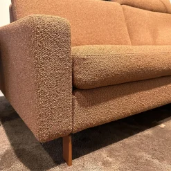 Ecksofa Conseta Stoff 8202 Rost Orange Schmalfuß Orange Inklusive Kopfstütze