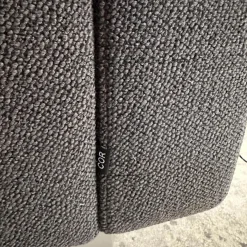 Ecksofa Conseta Stoff 8078 Tabak Anthrazit Metallkufe F04 Stahl Feinstruktur Mit Kopfstütze