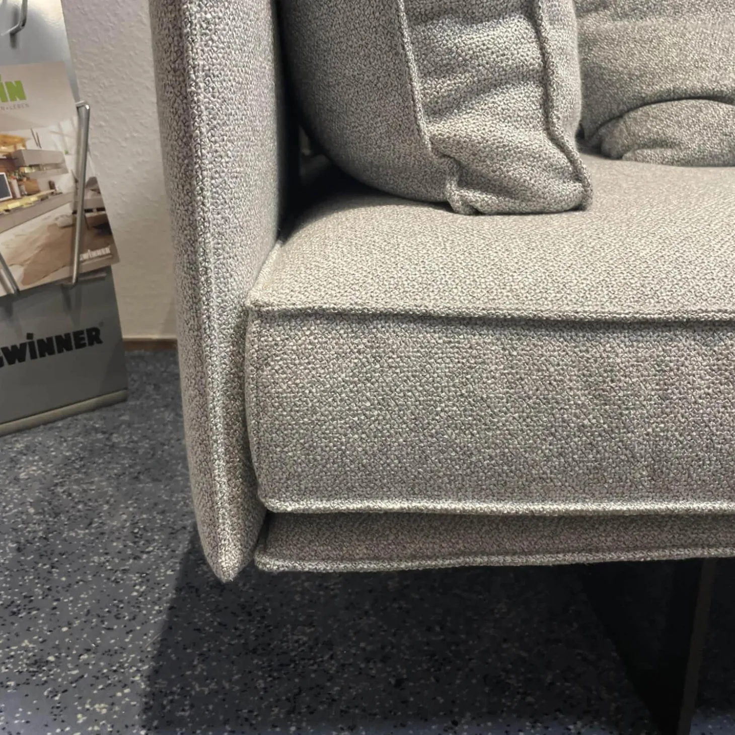 Ecksofa Cube Air Bezug Mara IP1763-181 Cube Lounge Parsolgrau