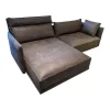 Ecksofa Cube Lounge Stoff Boxter CA1038 075 Braun Grau Gleiter Kunstoff Schwarz Inklusive Kissen