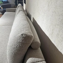 Ecksofa Cuneo 60 Bezug Stoff Verati Silvera 19 Greige Grau Metallfüße Schwarz Lackiert