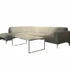 Ecksofa Diego Stoff Remi 158 Niagara Grau Inklusive Holzablage