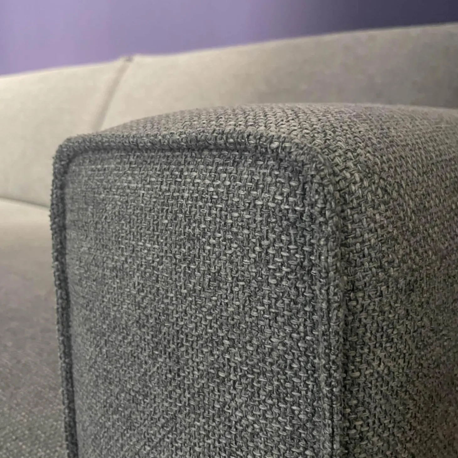 Ecksofa Diego Stoff Remi 158 Niagara Grau Inklusive Holzablage