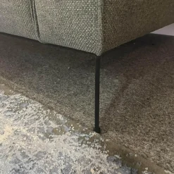 Ecksofa Diego Stoff Remi 158 Niagara Grau Inklusive Holzablage