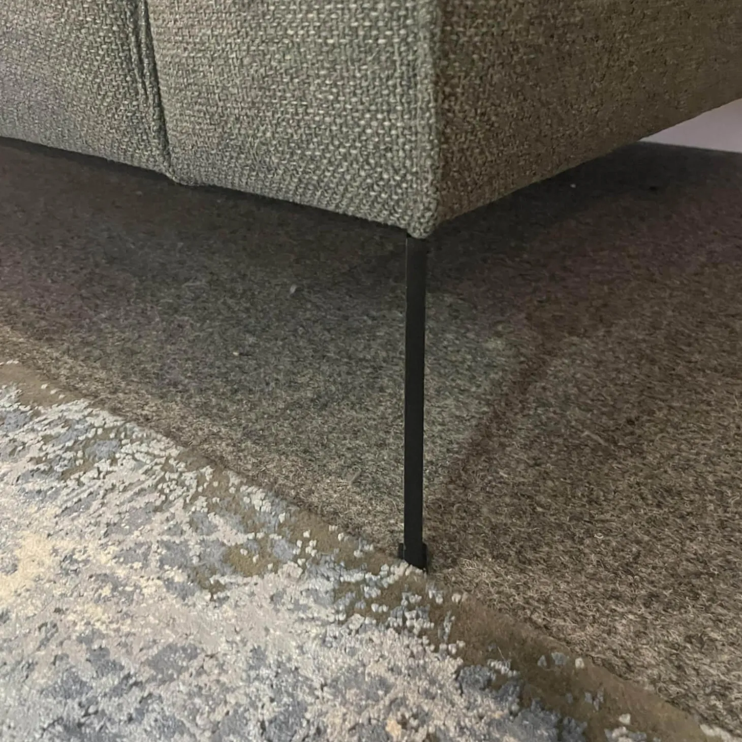 Ecksofa Diego Stoff Remi 158 Niagara Grau Inklusive Holzablage